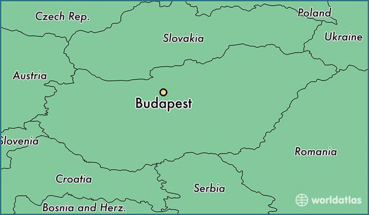 map of budapest and surrounding countries