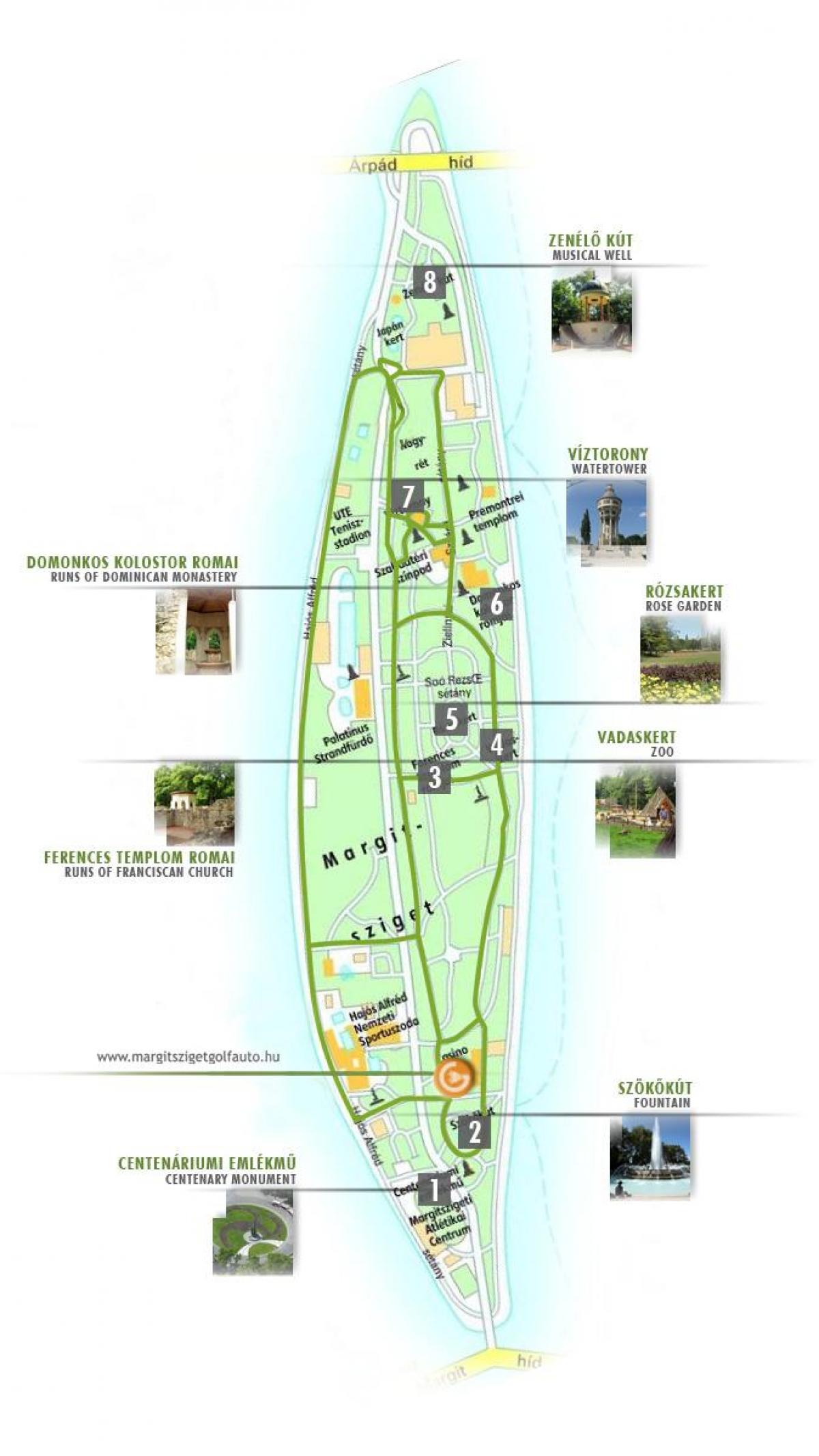 map of margaret island budapest