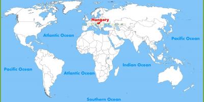World map hungary budapest