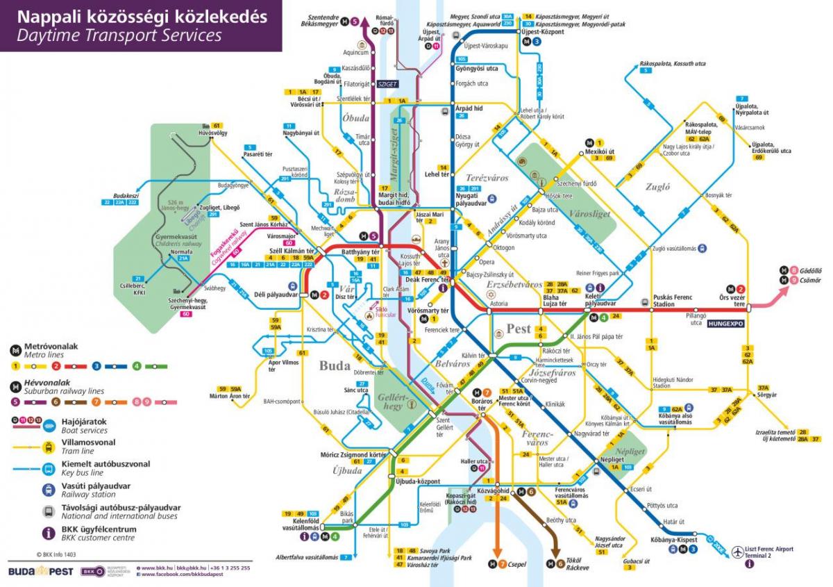 bus budapest map