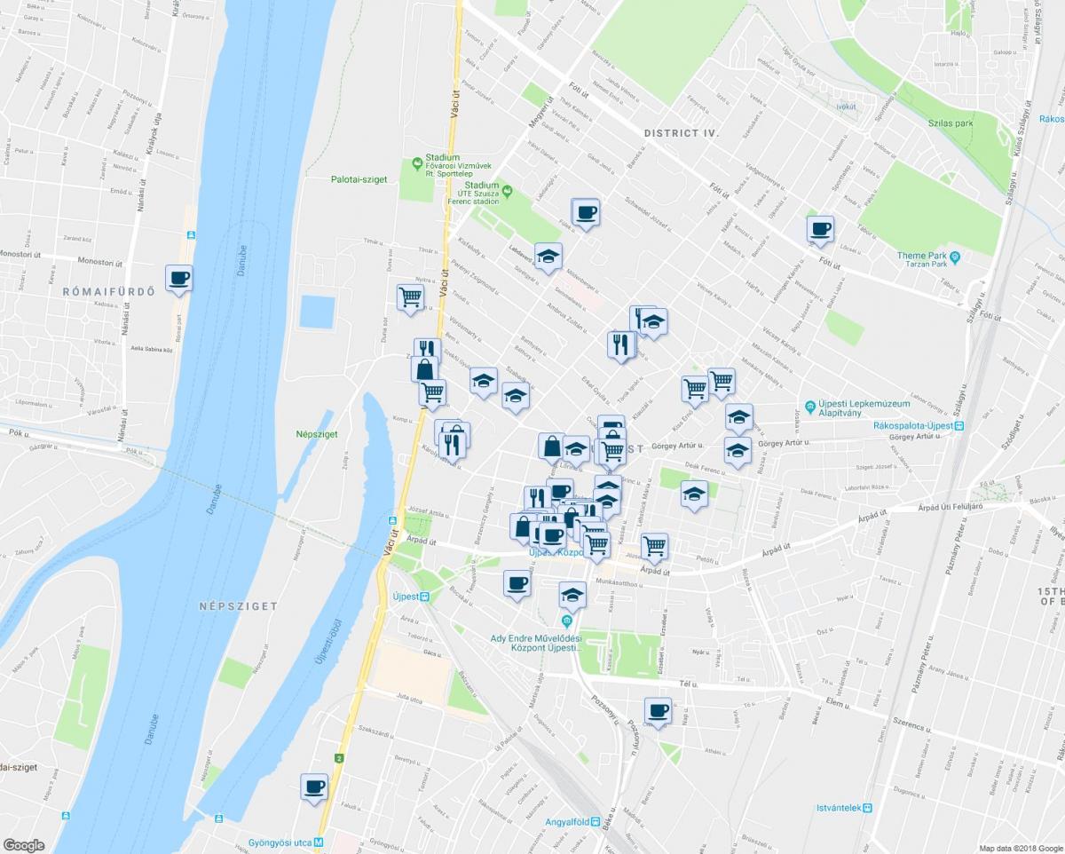 map of budapest restaurants