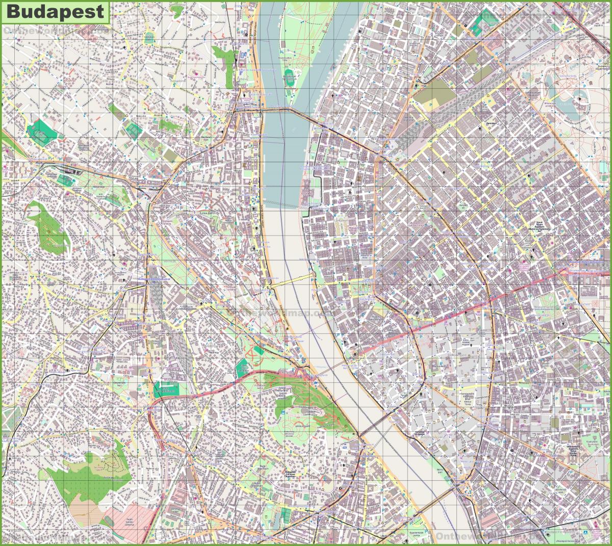 street map of budapest hungary