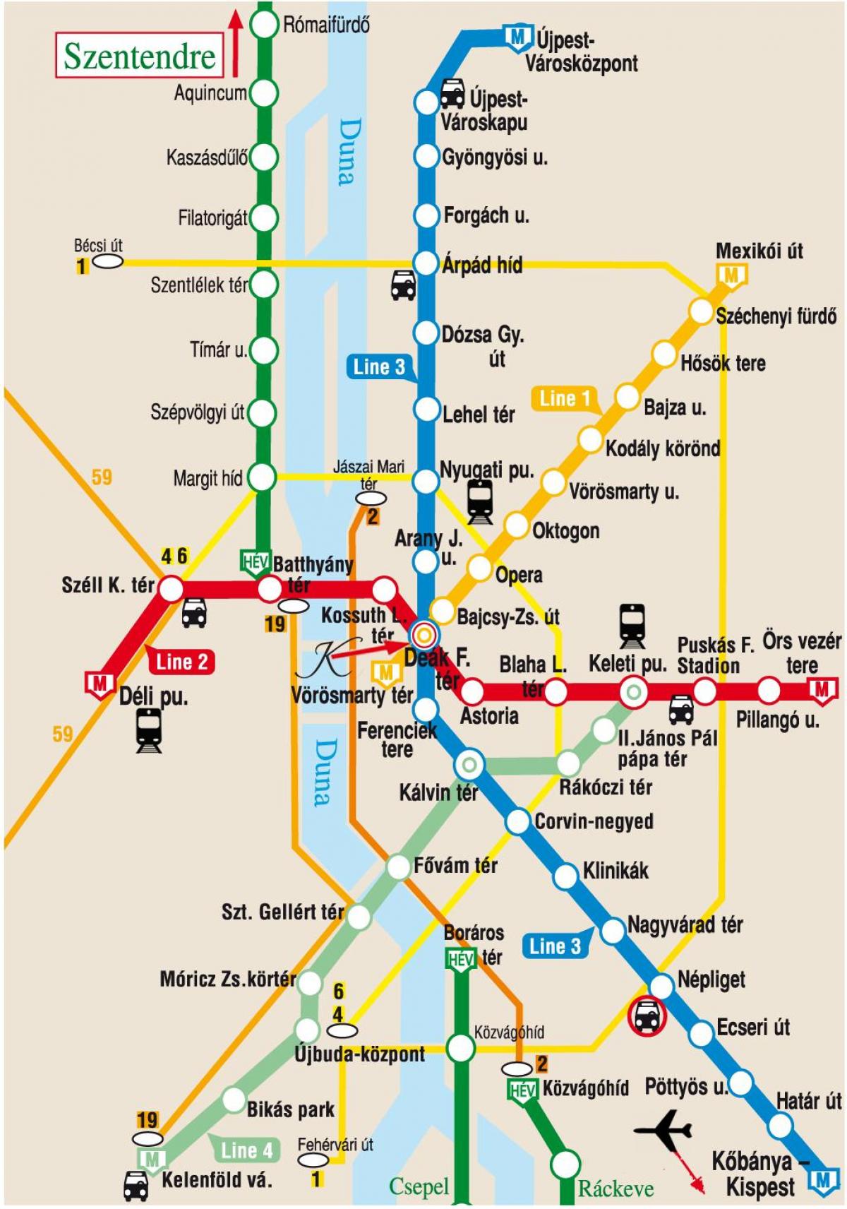 keleti station budapest map