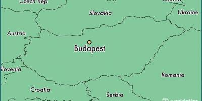 Map of budapest and surrounding countries