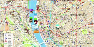 Budapest things to do map