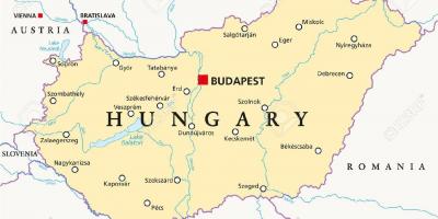 Budapest location world map