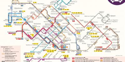 Map of budapest trolleybus