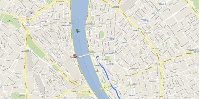 Map of vaci street budapest